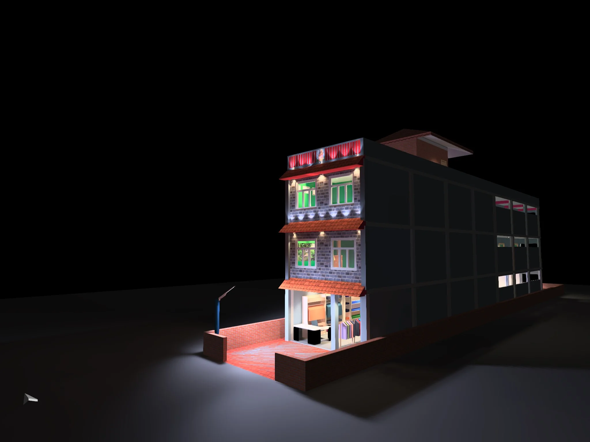 Lighting design in DIALux render output