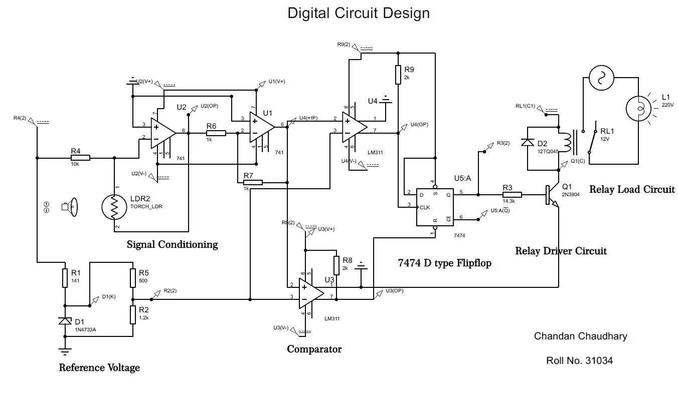 Circuit design schematic