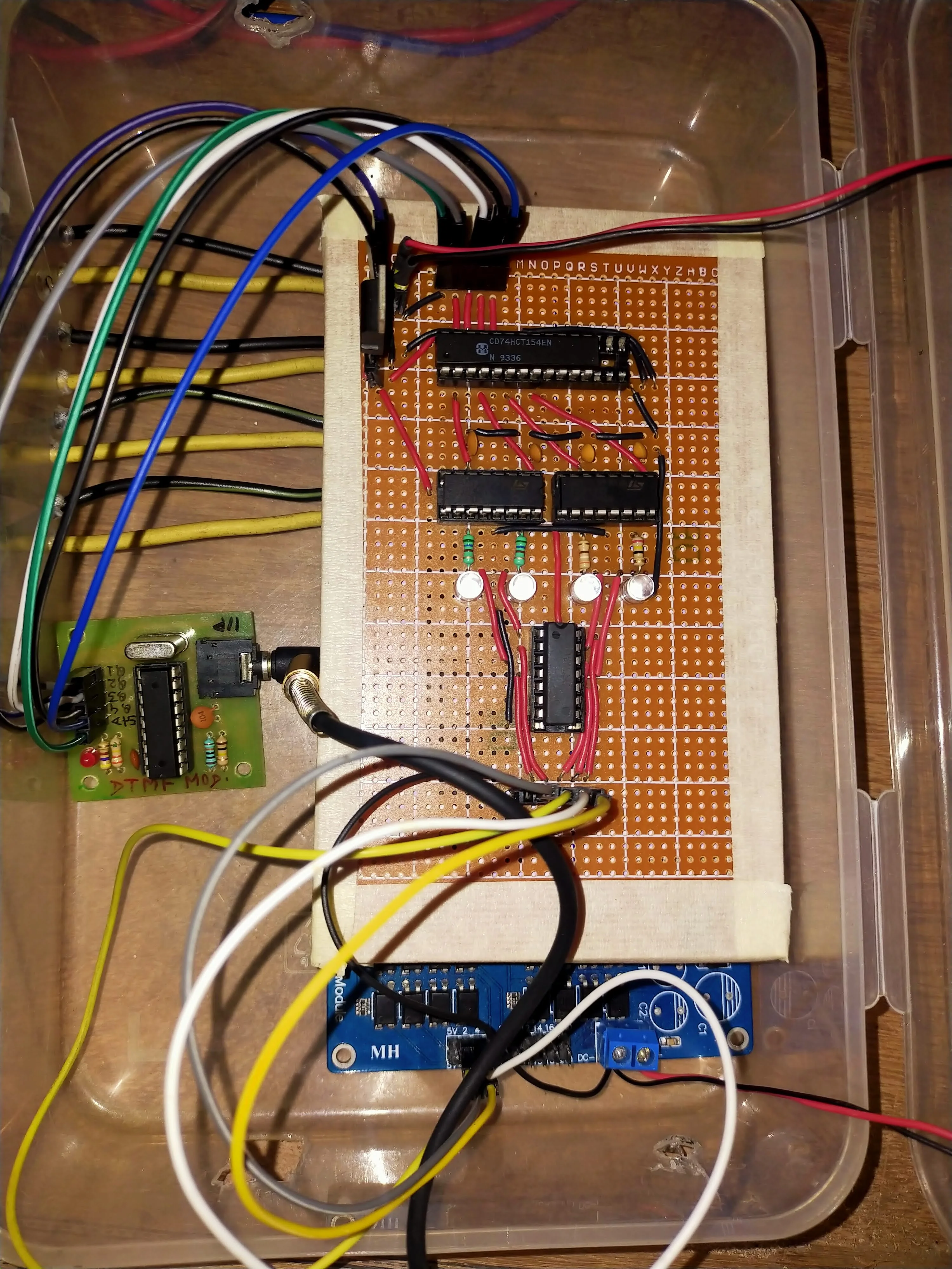 DTMF breadboard assembly
