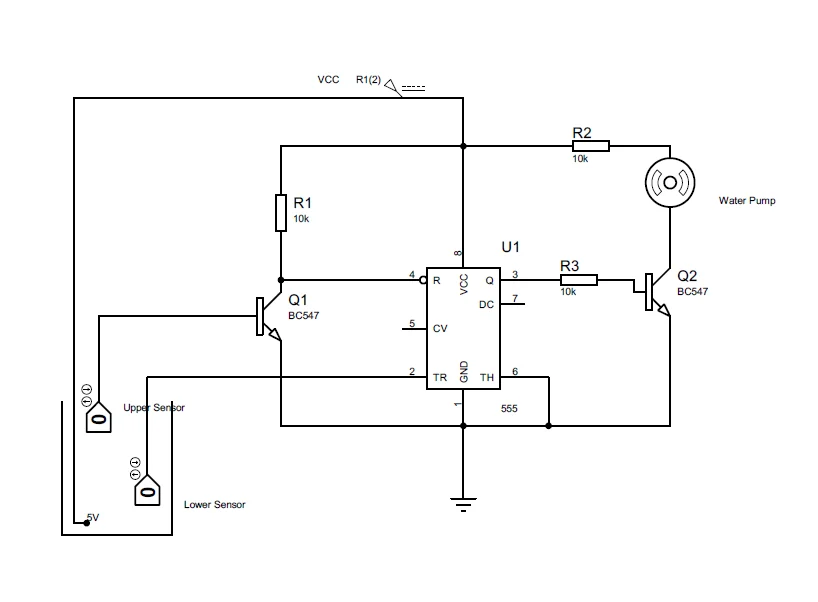 Water pump system schematic